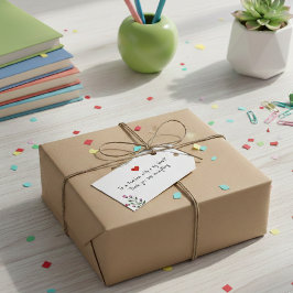 Personalized Teacher Gift Tag - Big Heart Geschenkanhänger