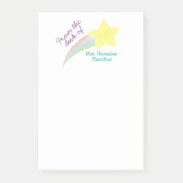 Personalized Teacher Notes Post-it Klebezettel