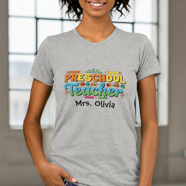 Personalized Teacher Shirt, Custom Teacher Shirt (Von Creator hochgeladen)