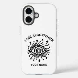 Personalized Tech iPhone Case with Custom Text
