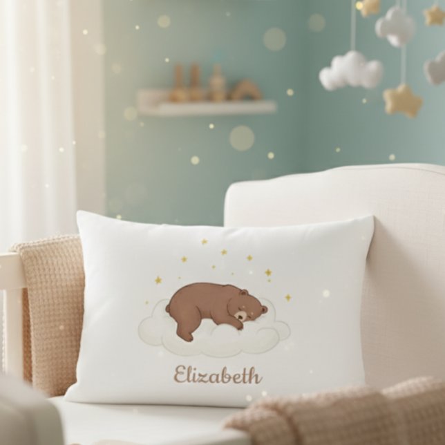 Personalized Teddy Bear Pillow Cover - White  Dekokissen (Von Creator hochgeladen)
