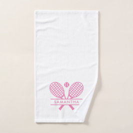 Personalized Tennis Rackets Motif Club Team Swag Handtuch