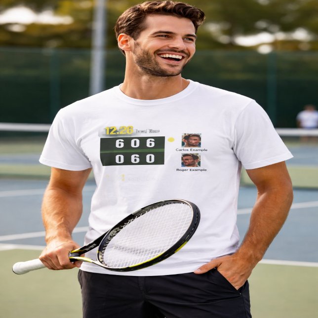 Personalized Tennis Scoreboard T-Shirt (Von Creator hochgeladen)
