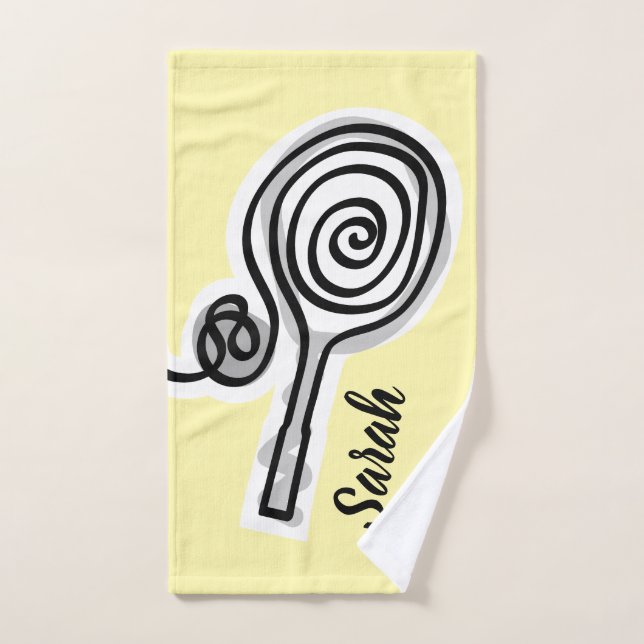 Personalized tennis sports hand towel for players handtuch (Handtuch)