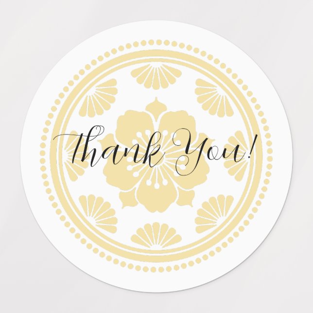 Personalized Thank You Cherry Blossom  Etiketten (Design 1)