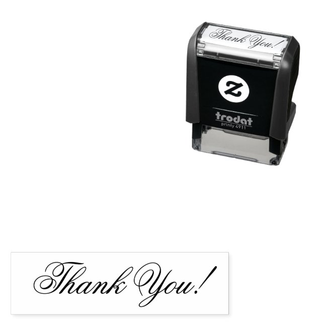 Personalized Thank You Self Inking Stamp Permastempel (Beispiel)