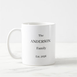 Personalized The Last Name Family Mug – Custom Wed Kaffeetasse