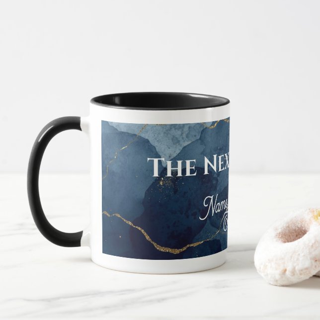 Personalized "The Next Chapter"  Retirement Mug Tasse (Mit Donut)