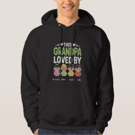 Personalized This Grandpa Loved By – Custom Kids Hoodie