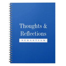 Personalized Thoughts & Reflections Journal Notizblock