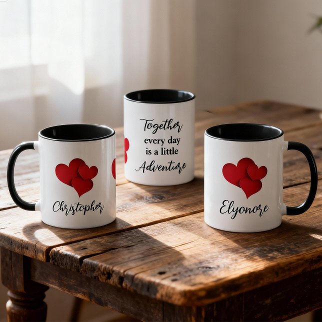 Personalized Together Every Day Adventure Quote Tasse (Von Creator hochgeladen)