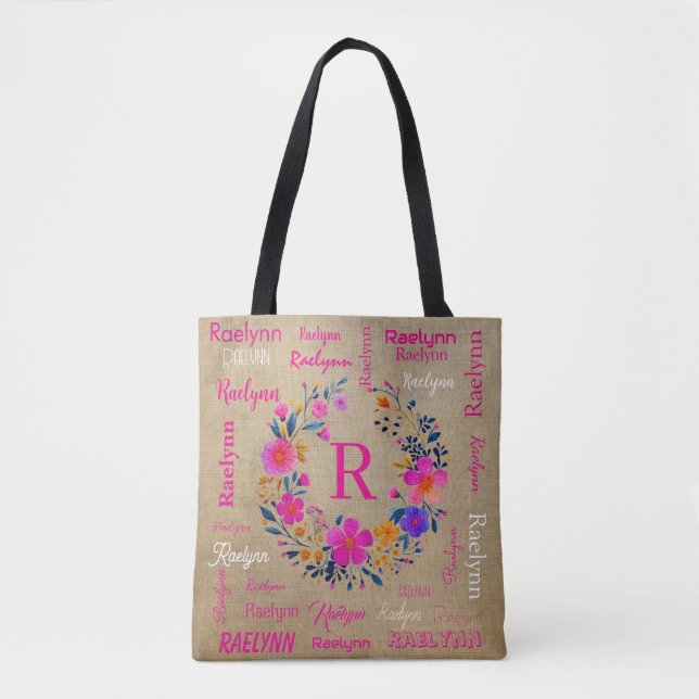 Personalized Tote Add Your Name  (Vorderseite)