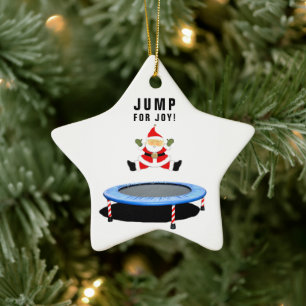 personalized trampoline Christmas Keramik Ornament