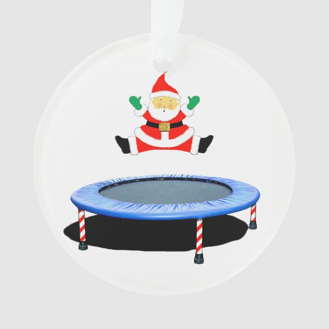 Personalized Trampoline Holiday Gift Ornament (Vorderseite)