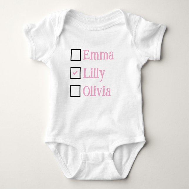 Personalized Triplets Gift, Custom Triplet Babies  Baby Strampler (Vorderseite)