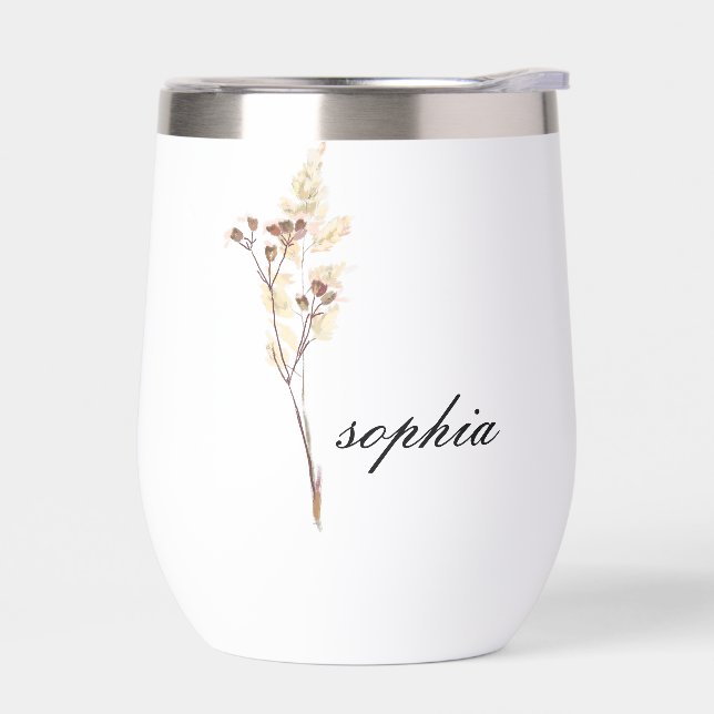 Personalized Tumbler,Custom Birth Flowers Tumbler  (Links)