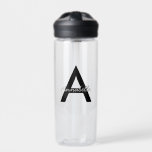 Personalized Typography Monogram Trinkflasche<br><div class="desc">Personalized typography monogram water bottle</div>