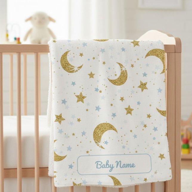 Personalized Under the Stars Soft Blanket  Sherpadecke (Von Creator hochgeladen)