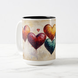 Personalized Valentine Coffee Mug, Custom Valentin Zweifarbige Tasse