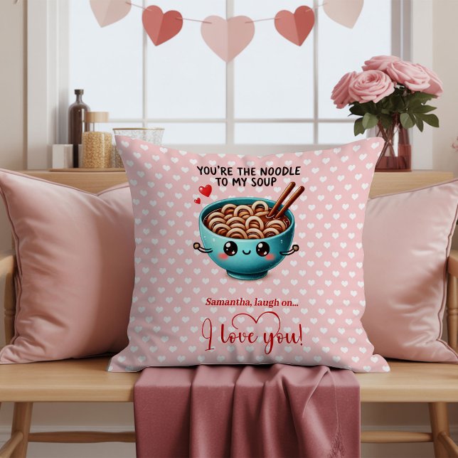 Personalized Valentine Day Pillow Funny Food Kissen (Personalized Valentine Day Pillow Funny Food)