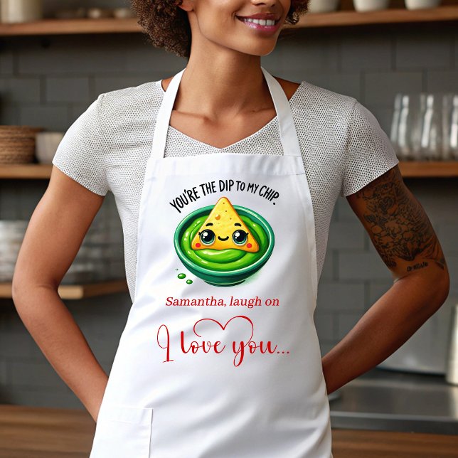 Personalized Valentine Gift Apron Cute Food Humor Schürze (Personalized Valentine Gift Apron Cute Food Humor)