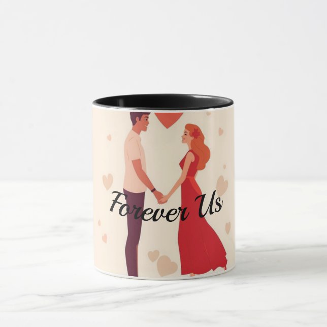 Personalized Valentine Mug for Couple | Forever Us Tasse (Zentrum)