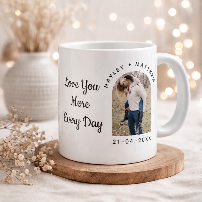 Personalized Valentine Photo Mug Jumbo-Tasse (Von Creator hochgeladen)