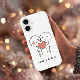 Personalized Valentine’s Couple Matching  iPhone 16 Hülle
