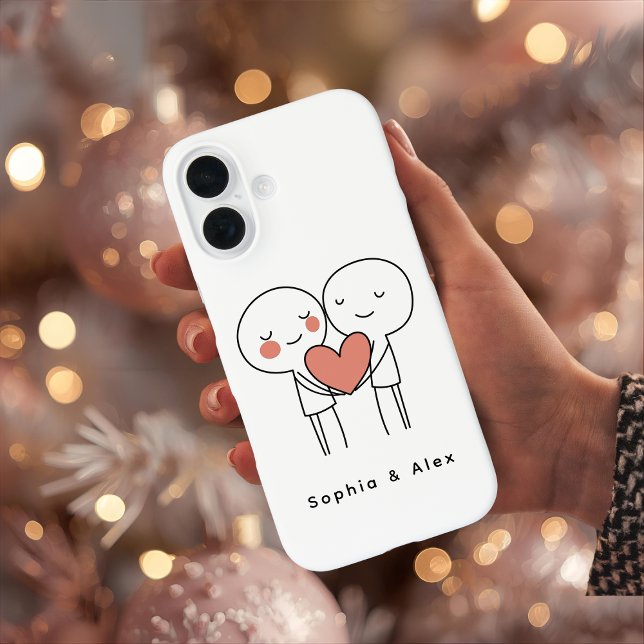 Personalized Valentine’s Couple Matching  Case-Mate iPhone Hülle (Von Creator hochgeladen)
