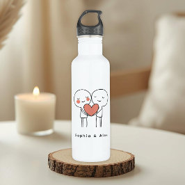 Personalized Valentine’s Couple Matching  Edelstahlflasche