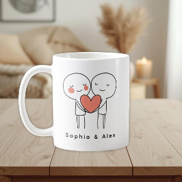 Personalized Valentine’s Couple Matching  Kaffeetasse