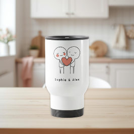 Personalized Valentine’s Couple Matching  Reisebecher