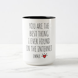 Personalized Valentines Day Mug Funny Gift For Him Zweifarbige Tasse