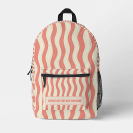 Personalized Vertical Stripe Backpack Bedruckter Rucksack