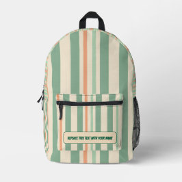 Personalized Vertical Stripe Backpack Bedruckter Rucksack