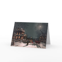 Personalized Vintage 1880 Victorian Christmas Card