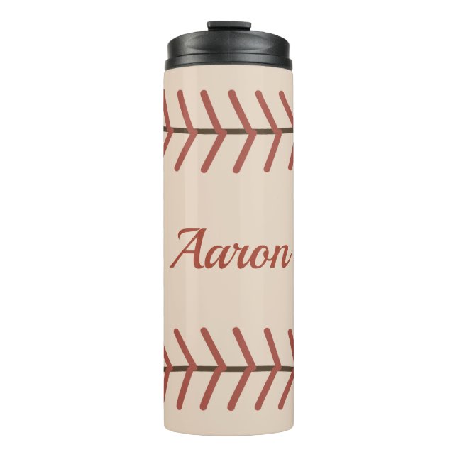 Personalized Vintage Baseball Thermal Tumbler Gift Thermosbecher (Vorderseite)