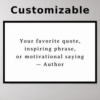 Personalized Vintage Quote – Create Your Own Poster