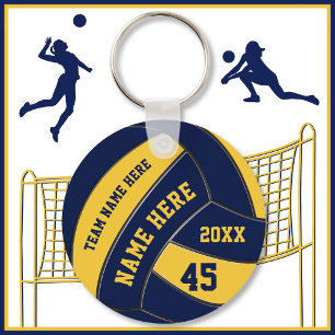 Personalized Volleyball Keychains BULk or One Schlüsselanhänger