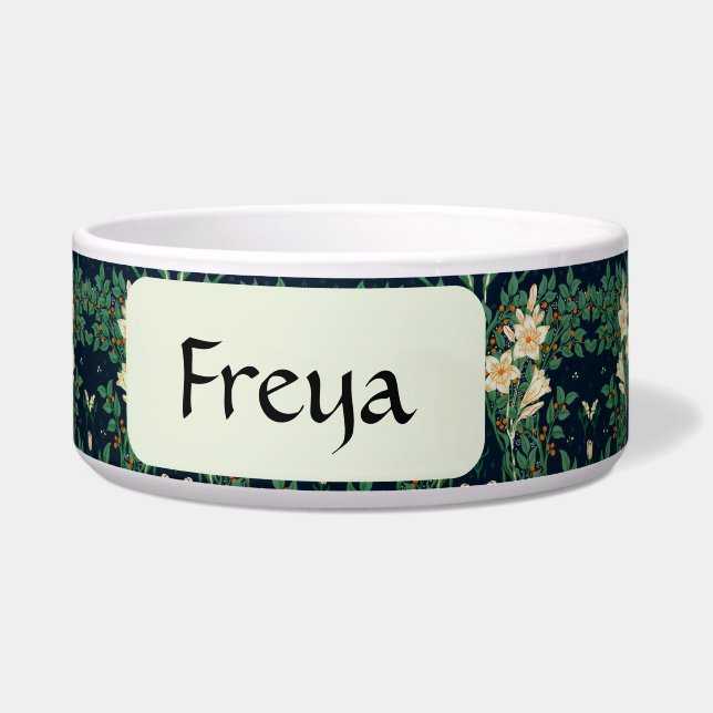 Personalized Walter Crane "Francesca" Botanical Napf (Vorderseite)