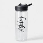 Personalized Water Bottle with Straw – Custom Name Trinkflasche<br><div class="desc">Personalized Water Bottle with Straw – Custom Name – Gift for School,  Camp,  Daycare</div>