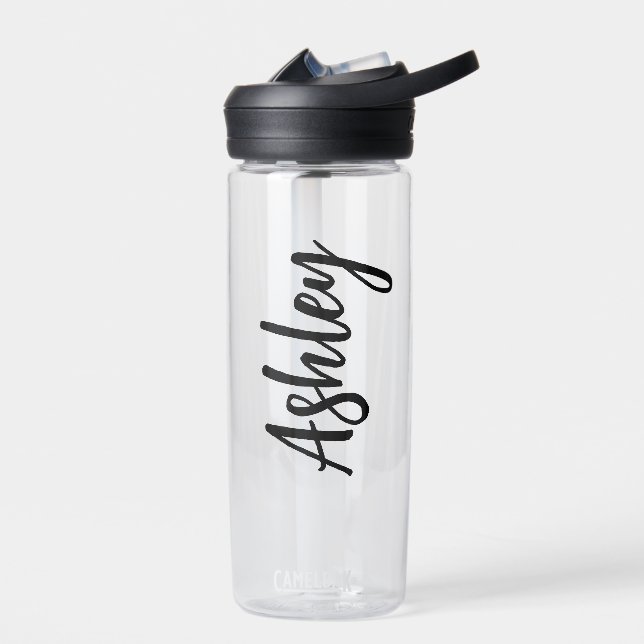 Personalized Water Bottle with Straw – Custom Name Trinkflasche (Links)
