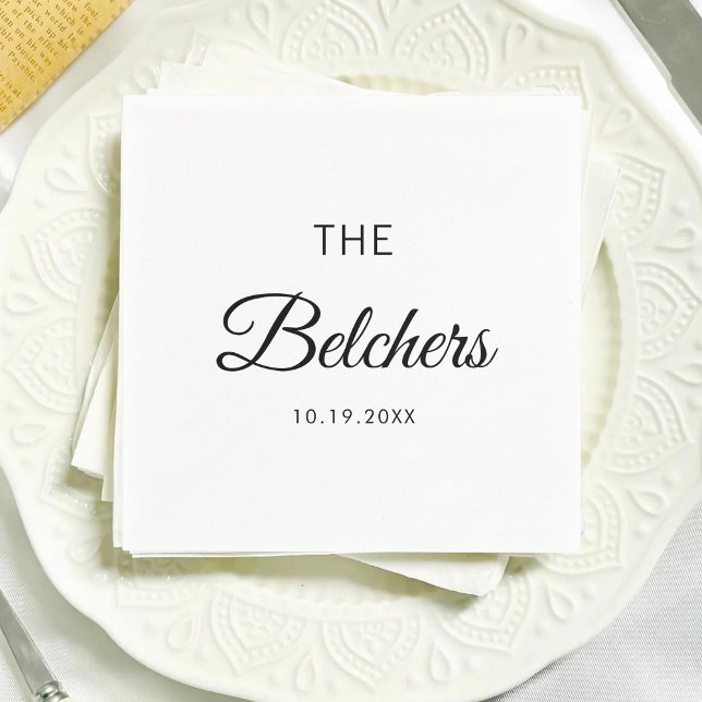 Personalized Wedding Custom Wedding Favors Serviette (Von Creator hochgeladen)