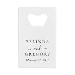 Personalized Wedding Gifts Black White  Geldbeutel Flaschenöffner