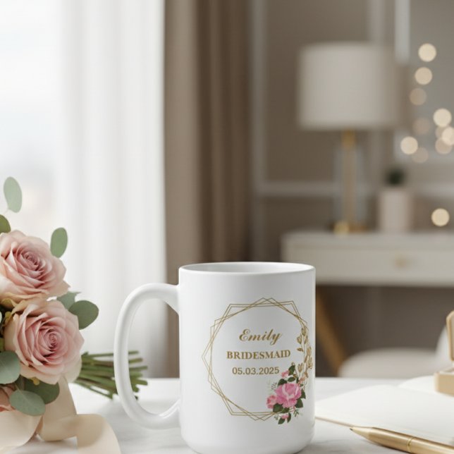 personalized wedding mug - gift for bridesmaid kaffeetasse (Von Creator hochgeladen)