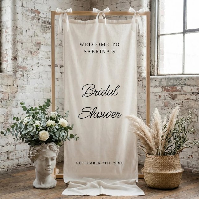 Personalized Wedding Welcome Bridal Shower Engaged Banner (Von Creator hochgeladen)
