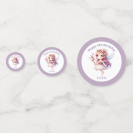 Personalized Whimsical Floral Fairy  Konfetti