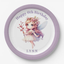 Personalized Whimsical Floral Fairy  Pappteller