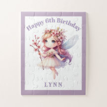 Personalized Whimsical Floral Fairy 