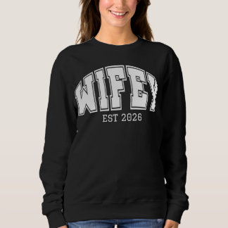 Personalized Wifey, Sports font design  Sweatshirt